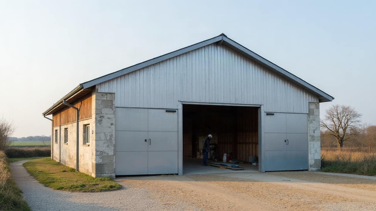 Combien de temps dure un chantier de surcouverture sur un bâtiment agricole ?