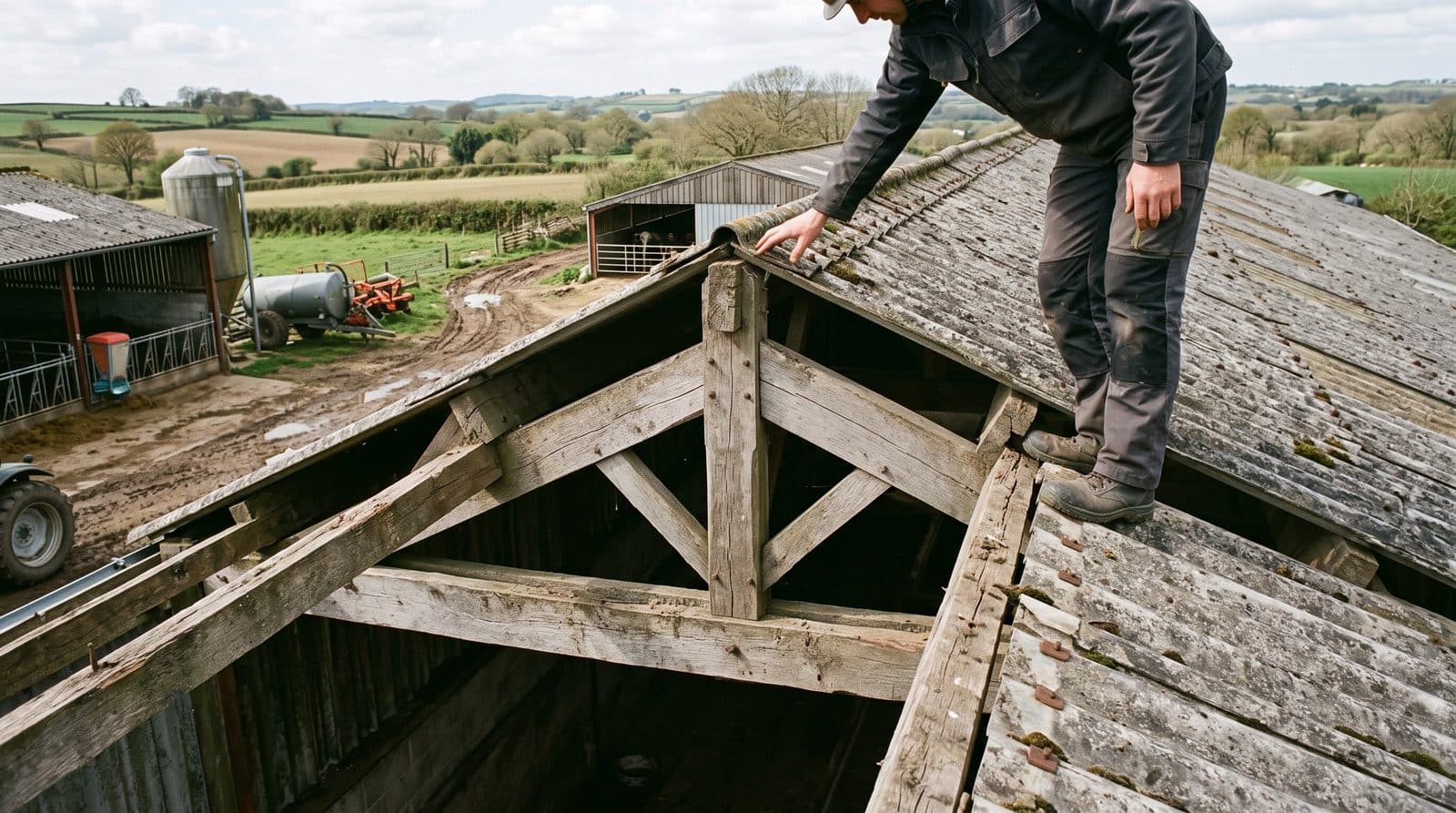 Diagnostic de toiture agricole : ce qu'un couvreur vérifie avant de chiffrer