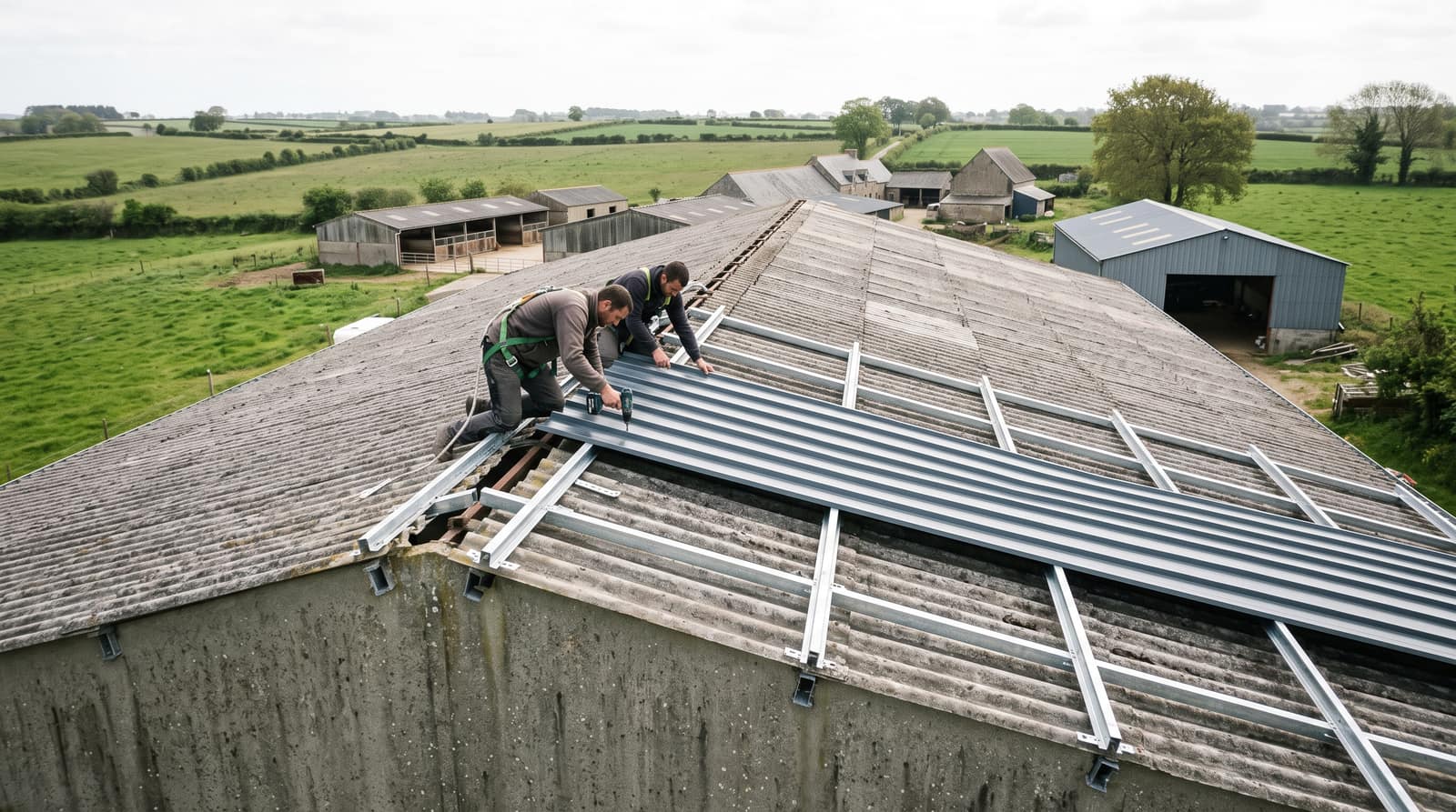 Toiture de hangar agricole : ce qui change par rapport à un bâtiment d'élevage